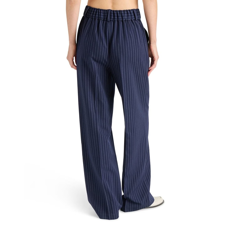 Steve Madden navy/white pinstripe wide leg trousers - Picture 2 of 5